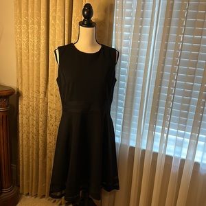 Calvin Klein Size 12P Black Dress